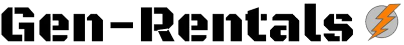 Gen-Rentals logo with the orange lightning bolt